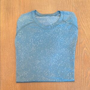 Teal Lululemon Speckled Shirt